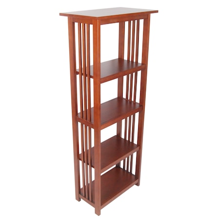 Alaterre Furniture Mission 60" Bookcase, Cherry AMIA0860